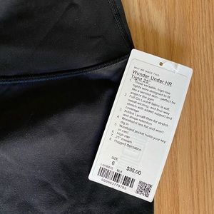 NWT Wander Under Black leggings 25”